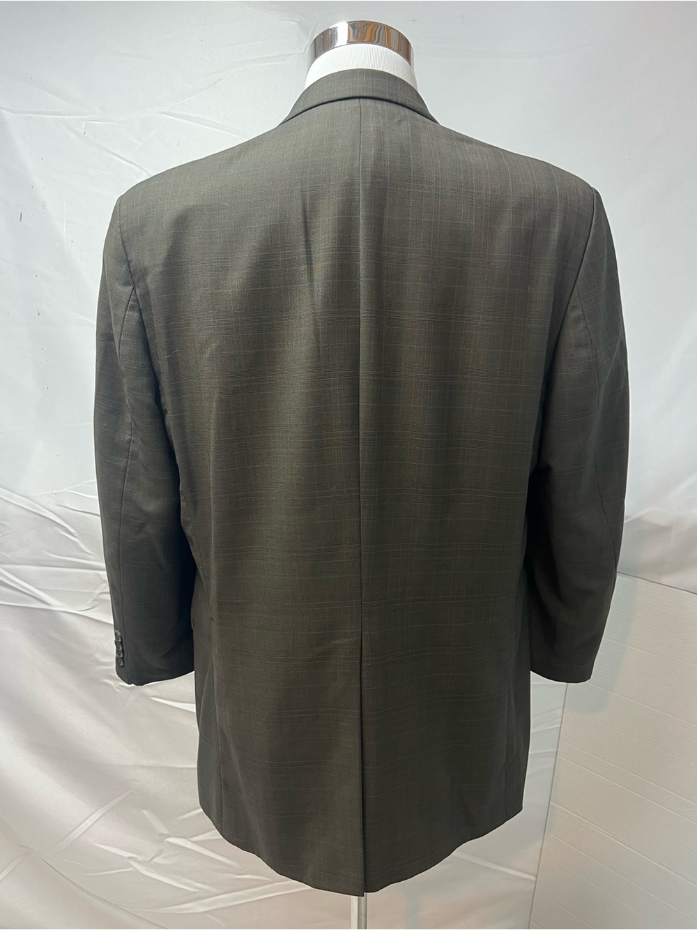 Ralph Lauren Men's 42 Blazer 34x29 Pants Dark Taupe Plaid Suit - Picture 7 of 8